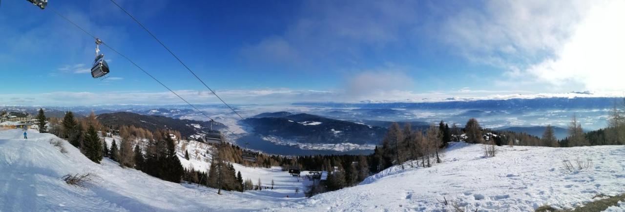 Gerlitzen Ferienappartement Paul im Ski- und Wandergebiet, Kanzelhöhe, Ossiacher See Deutschberg Exterior foto